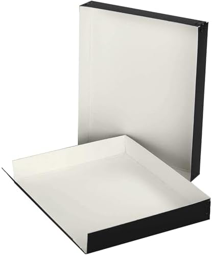 Lineco Drop Front Archival Storage Box, 8.75x10.75x1.5 in, Black, 2 Pack - Image 5