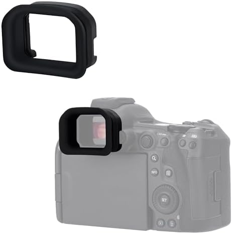 Kiwifotos Long Soft Eyecup Eyepiece Viewfinder for Canon EOS R5 Mark II by KIWIFOTOS
