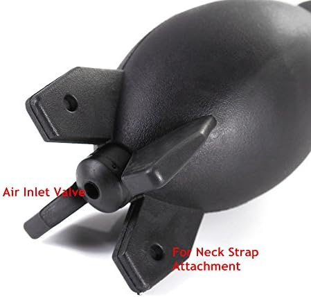 FocusFoto PRO 6.6 Inch Rubber Rocket Air Blower Duster Cleaner Dust Cleaning for DSLR Camera CCD Lens Keyboard Black - Image 6