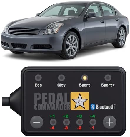 PEDAL COMMANDER for Infiniti G35 2003-2006 Throttle Response Controller - 36 Driving Settings, Anti-Theft, App Control, Throttle Controller Performance Parts, G35 Accessories by PEDALCOMMANDER