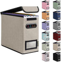 BALEINE File Organizer Box with Lid, Collapsible Hanging File Storage Box by BALEINE