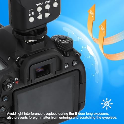 PATIKIL DK-25 Viewfinder Eyepiece Eyecup, 4 Pack Camera Eye Cup Protector for Nikon D3500 D3400 D3300 D3200 D5300 D5500 D5600 Digital Camera Block Flare Scratch Resistance, Black - Image 4