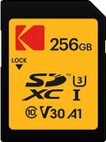 Kodak SDXC Card 256GB UHS-I U3 V30 Ultra - Up to 95MB/s Max Read Speed - Write Speed 85MB/s Max - Storage of 4K Ultra HD Videos and HD Photos - SD Card by Unknown