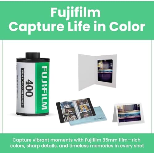FUJIFILM 400 Color Negative Film (35mm Roll Film, 36 Exposures, 3-Pack) + BluebirdSales Photo Album, Photo Frames (10 Frames) + Microfiber Cleaning Cloth - Image 4