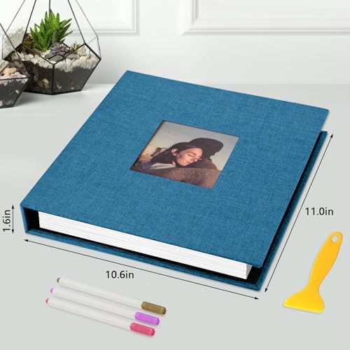 Zesthouse Photo Album Self Adhesive with Picture Display Window, 3-Ring Scrapbook Albums 60 Pages Holds 8x10 5x7 4x6 Photos, DIY Photo Book Ideal Gift for Family Wedding Baby - Image 2