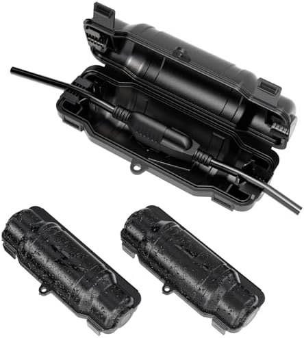 3 Pack Outdoor Extension Cord Safety Cover, Waterproof, Black by Unknown