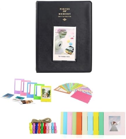 Fujifilm Instax Mini 41 Instant Camera Bundle with Instax Mini Film | 20 Exposures + 4 Pack AA Batteries + Album, Borders, Stickers & Clips + Cleaning Cloth (5 Items) - Image 7