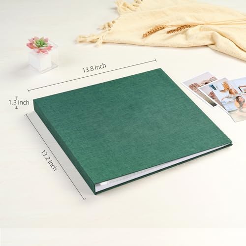 Mublalbum 12x12 Inch 3 Ring DIY Scrapbook Photo Album 40 Pages, Dark Green - Image 2