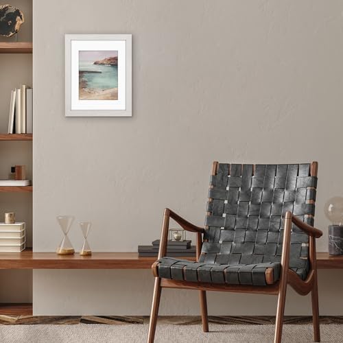 Americanflat 11x14 Picture Frame - Matted to 8x10 - Engineered Wood - White - Image 4