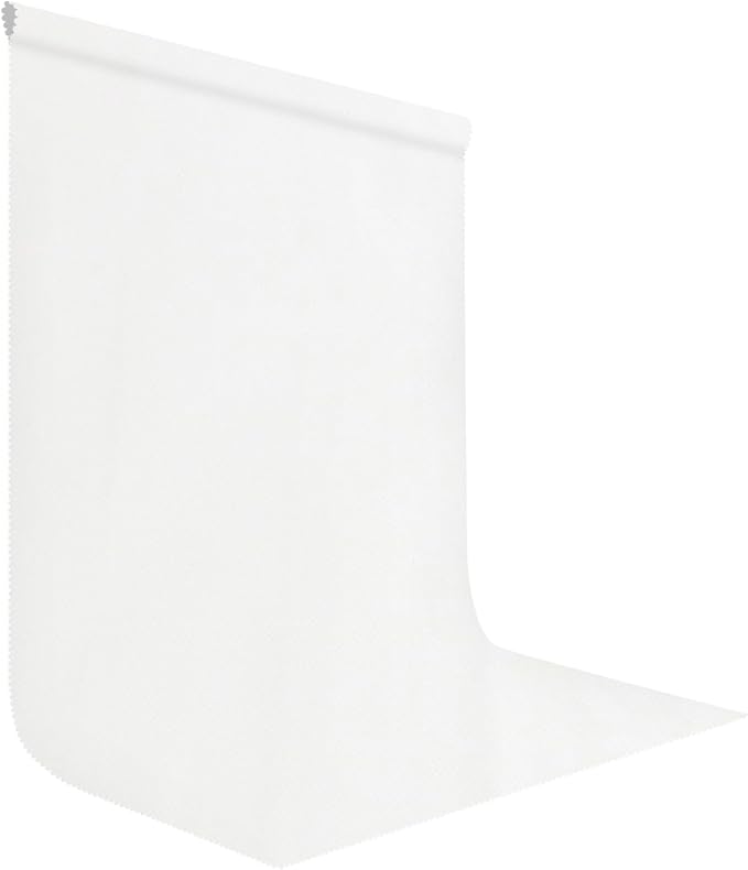 White Photography Backdrop for Photoshoot, Fabric 6x9ft | Polyester Studio Photo Backgrounds, Non Reflective, Easy to Hang, for Portrait Shoot, Product, Party Decor, Video Creation by LYLYCTY