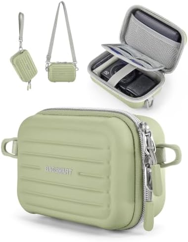 BAGSMART Digital Camera Case, Small Camera Bag with 2 Carrying Ways, Green by BAGSMART