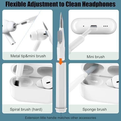 VICHYIE 20 in 1 Multifunctional Cleaner Kit for Electronic Devices (White) - Image 2