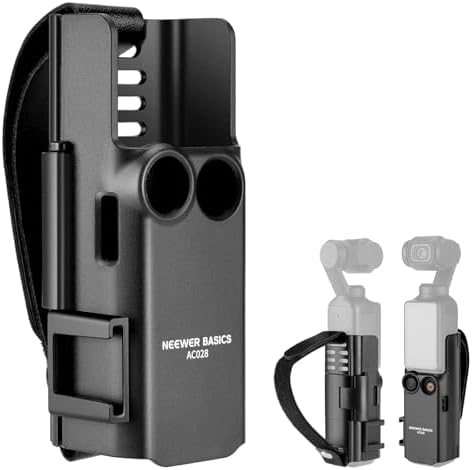 NEEWER Basics Protective Case with Hand Strap, Compatible with DJI Osmo Pocket 3, Pocket 3 Creator Combo Accessories, Extension Handle, Housing Extension Frame, Cold Shoe, Type C Port, SD Card Slot by Neewer