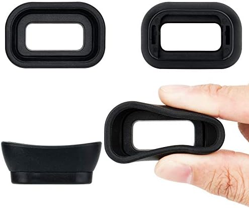JJC KIWIFOTOS Ergonomic Long Camera Eye Cup for a6600 a6500 a6400, a6600 Eyecup, a6500 Eyecup, a6400 Eyecup, a6600 Eye Piece, Viewfinder EP17, Size: 41*27*17mm; Compatible with Sony a6500 a6400 a6600 - Image 2