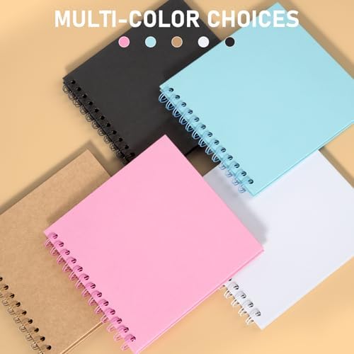 GOTIDEAL 7 x 7 Inch Scrapbook Album with Metallic Markers, Yellow, 40 Pages - Image 7