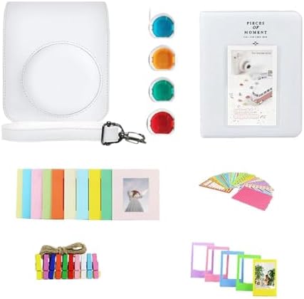 FUJIFILM INSTAX Mini 12 Instant Film Camera | Clay White Bundled with INSTAX Mini Instant Film |40 Exposures + Instax Accessory Bundle + AA Batteries + Cleaning Cloth (10 Items) - Image 7