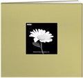 Pioneer 8 Inch by 8 Inch Postbound Fabric Frame Cover Memory Book, Soft Yellow by PioneerPhotoAlbums
