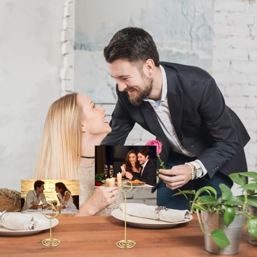 Ptwola 36PCS Table Number Holders 3 Size Place Card Holder Wire Picture Photo Table Sign Stand Name Numbers Menu Memo Note Clips for Centerpieces Wedding Anniversary Reception Birthday Party - Image 5