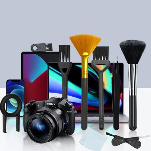 Computer Keyboard Cleaning Brush, Anti Static Nylon Electronics Cleaning Brush Kit, for Computer Keyboard, Printer, Phone, Sewing Machine, Car Interior Detailing, Razor Cleaning (Set of 10) - Image 2