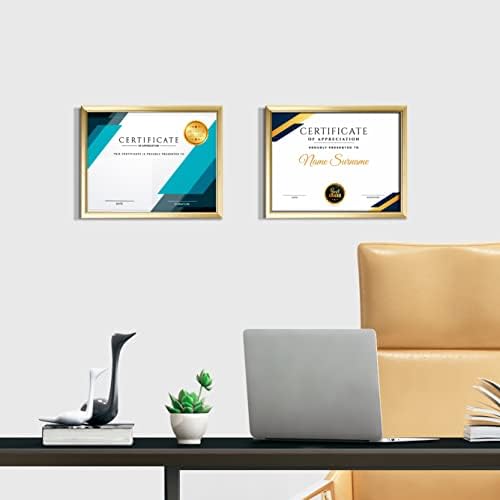 LaVie Home 8.5x11 Picture Frames (6 Pack, Gold) Simple Designed Photo Frame with High Definition Glass for Wall Mount & Table Top Display, Set of 6 Classic Collection - Image 6