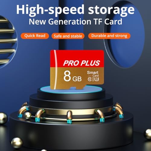 2 Pack TF Card 8GB with Adapter, High Speed Memory Card, UHS-I C10 A1 Memory TF Card for Tablet/Mobile Phone/Camera/Car Audio/Game Console (TF162 Red Gold 8GB) - Image 4