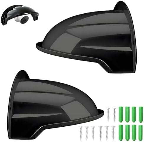 2-Set Outdoor CCTV Security Camera Top Cover, Sun Rain Shade Cover Shield Protective Roof Compatible with Hikvision/Nest/Ring/Arlo/Dome/Bullet by Coolotic