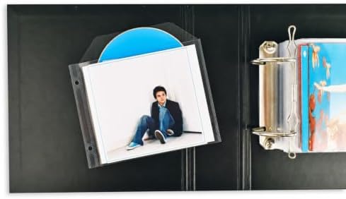 tarifold CD Sleeves for 2-Ring Binders, Secure Closing Flap, 100 Pack - Image 4