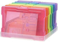 4x6 Photo Storage Cases, 6 Inner Colorful Plastic Craft Container by OMNISAFE