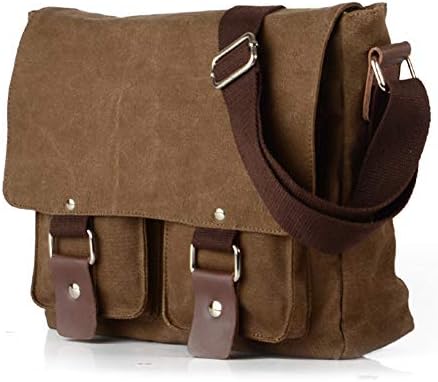 Men's Lightweight Vintage Waterproof Canvas DSLR SLR Shockproof Camera Shoulder Messenger Bag Sliing bag Compatible for Canon Sony Nikon - Image 2