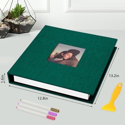 Zesthouse 18 In Photo Album Self Adhesive with Picture Display Window, 3-Ring Scrapbook Albums 60 Pages Holds 10x12 8x10 5x7 4x6 Photos, DIY Photo Book Ideal Gift for Family Wedding Baby - Image 2