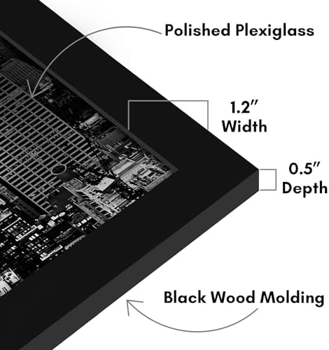 Americanflat 17x23 Poster Frame - Engineered Wood - Black - Image 3