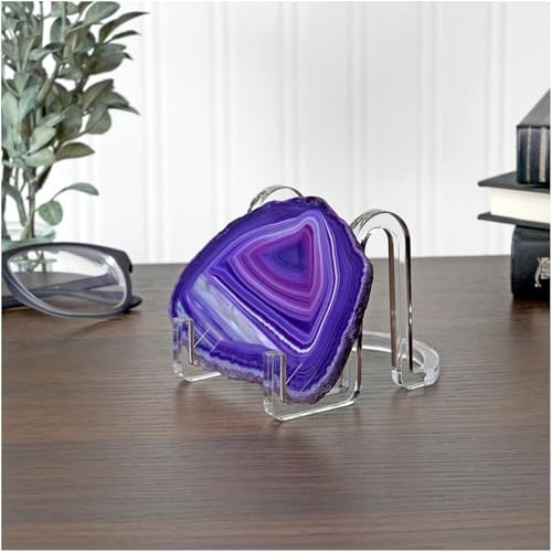 Plymor Clear Acrylic Ribbon-Style Display Easel, 2.875" H x 2.5" W x 3.5" D (2 Pack) - Image 2