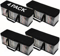 Evelots CD Storage Bags, 4 Pack, Holds 200 CDs with Handles by Evelots
