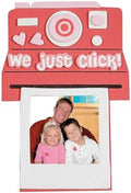 Fun Express Valentine Instant Picture Frame Magnet Craft Kit – 12 Sets - DIY Arts & Crafts for Kids, Perfect for Classroom Valentine’s Day Party Activities by FunExpress