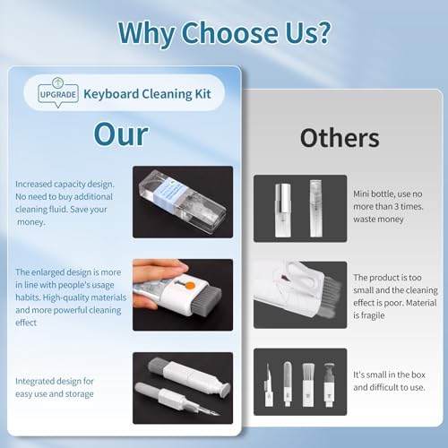 Keyboard Cleaner, Multi-Function Cleaning Kit for MacBook, Laptop, Computer - Image 3