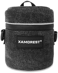 Camera Lens Case Lens Bag Compatible (3.15" x 3.74"(Canvas, Black)) - Image 2