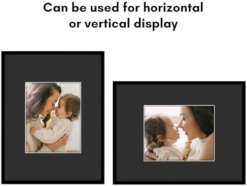 Americanflat 20x26 Poster Frame - Matted to 11x14 - Slim Molding - Black - Image 4