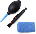 Honbay 3-in-1 Camera Cleaning Kit: Air Blower, Cloth, Pen - Black Silicone for Optics by Unknown