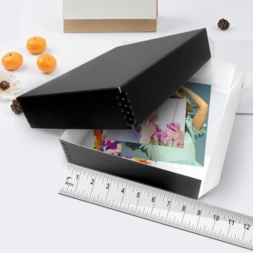 Lineco Museum Archival Storage Box, Drop Front, 9.25x11.75x3 in, Black - Image 3