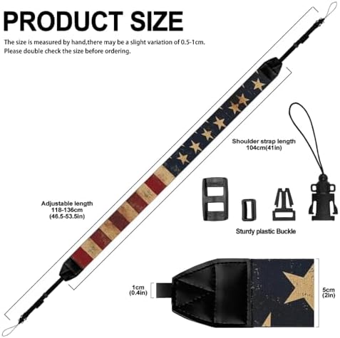 GLENLCWE Camera Strap, Camera Strap for Photographers Neck Strap Replacement Fit Most Cameras - Image 6