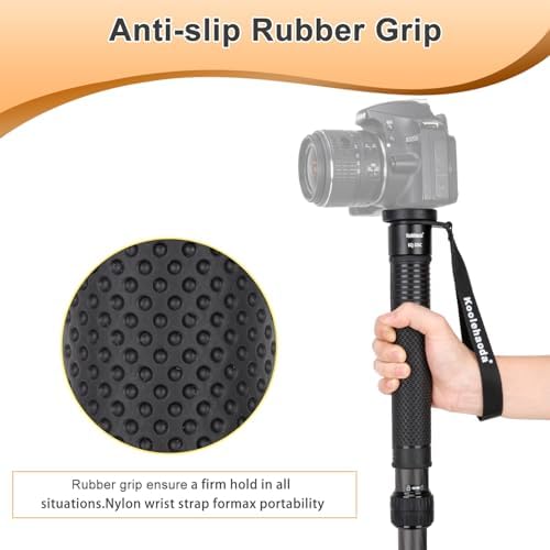 Koolehaoda 69" Camera Monopod Carbon Fiber Photography Monopod, 6 Section - Image 4