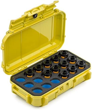 Evergreen 35mm Film Storage Case | Holds 18 Rolls | Preserve and Protect Your Film | Waterproof, Crushproof, & Freezer-Safe (Film Not Included) (Yellow) by EvergreenCases