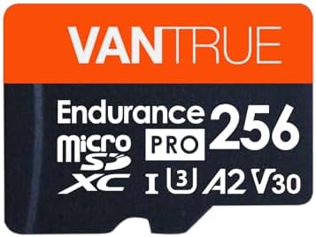 Vantrue 256GB microSDXC UHS-I U3 4K Memory Card with Adapter for Dash Cams by VANTRUE