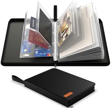 Important Document Organizer Binder, Birth Certificate Protector by Viesembo