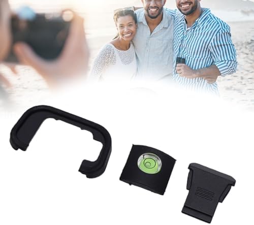 Zunate Viewfinder Eyecup for RP R8 Camera, Soft Silicone Camera Eyepiece Easy to Install, Hot Shoe Cover & Hot Shoe Level Kit, Portable Accessories for Photographers - Image 3