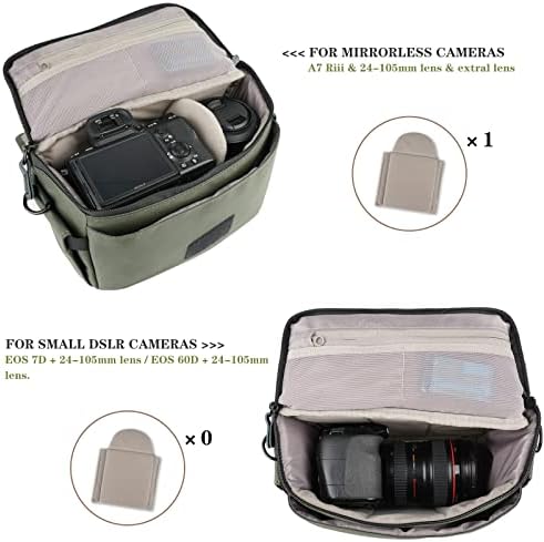 Besnfoto Camera Bag Small DSLR Camera Shoulder Bag for Photographer Waterproof Messenger Bag Crossbody Case Compatible with Canon Sony Nikon - Image 2
