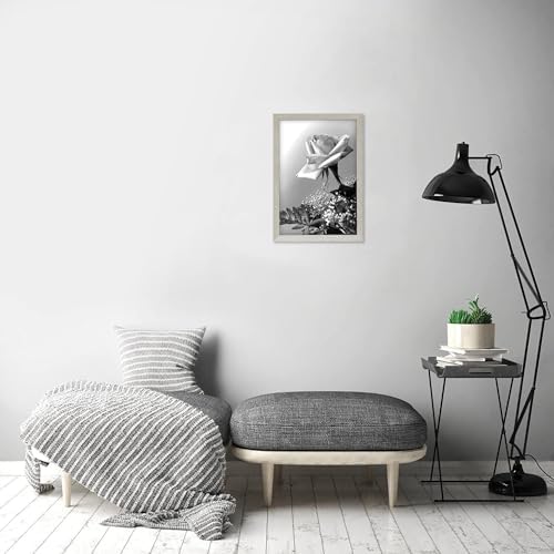 Americanflat 12x18 Poster Frame - Gray Engineered Wood with Polished Plexiglass - Wide Picture Frame for Vertical or Horizontal Wall Display - Epic Collection - Gray - Image 5