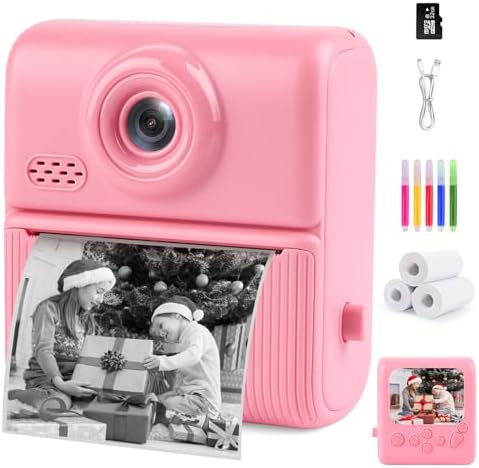 Kids Instant Print Camera, 1080P HD Digital Camera with 32GB Card by Unknown