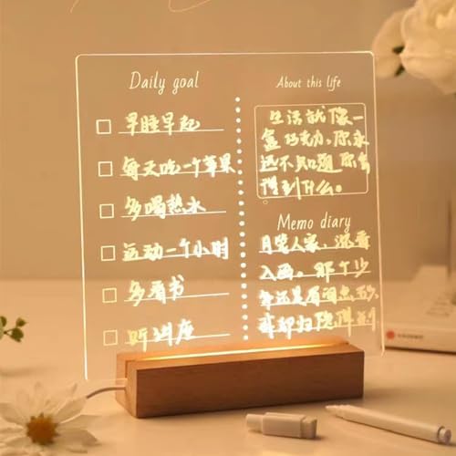 2Pcs Rectangle Wood LED Light Stand Display Base for Plexiglass Crystal Art - Image 5