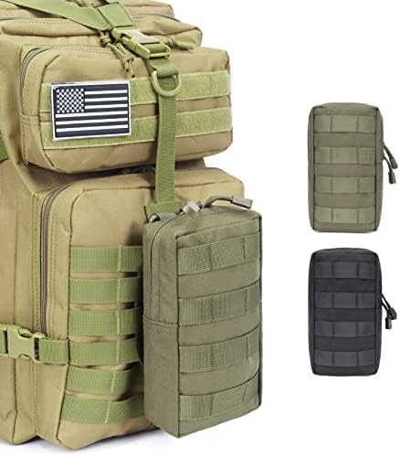 Azarxis Molle Pouches, Tactical Compact EDC Small Utility Pouch Waist Bags Sundries Storage Admin Organize Gear Gadget for Military Backpack - Image 7
